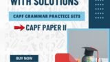 CAPF Grammar Practice Sets || 61 Practice Sets with Solutions || CAPF Paper II By Rashmi Agrawal (PDF)