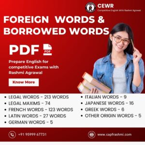 Foreign Words & Borrowed Words - Total 32 pages By Rashmi Agrawal (PDF)