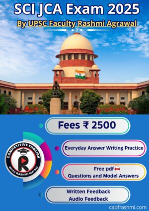SCI JCA EXAM 2025 By UPSC Faculty Rashmi Agrawal