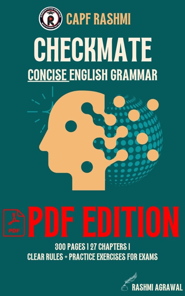 Checkmate Concise English Grammar (PDF edition) – CAPF-RASHMI